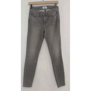 Paige Womens Verdugo Ultra Skinny Jeans Silver Gray size 27
